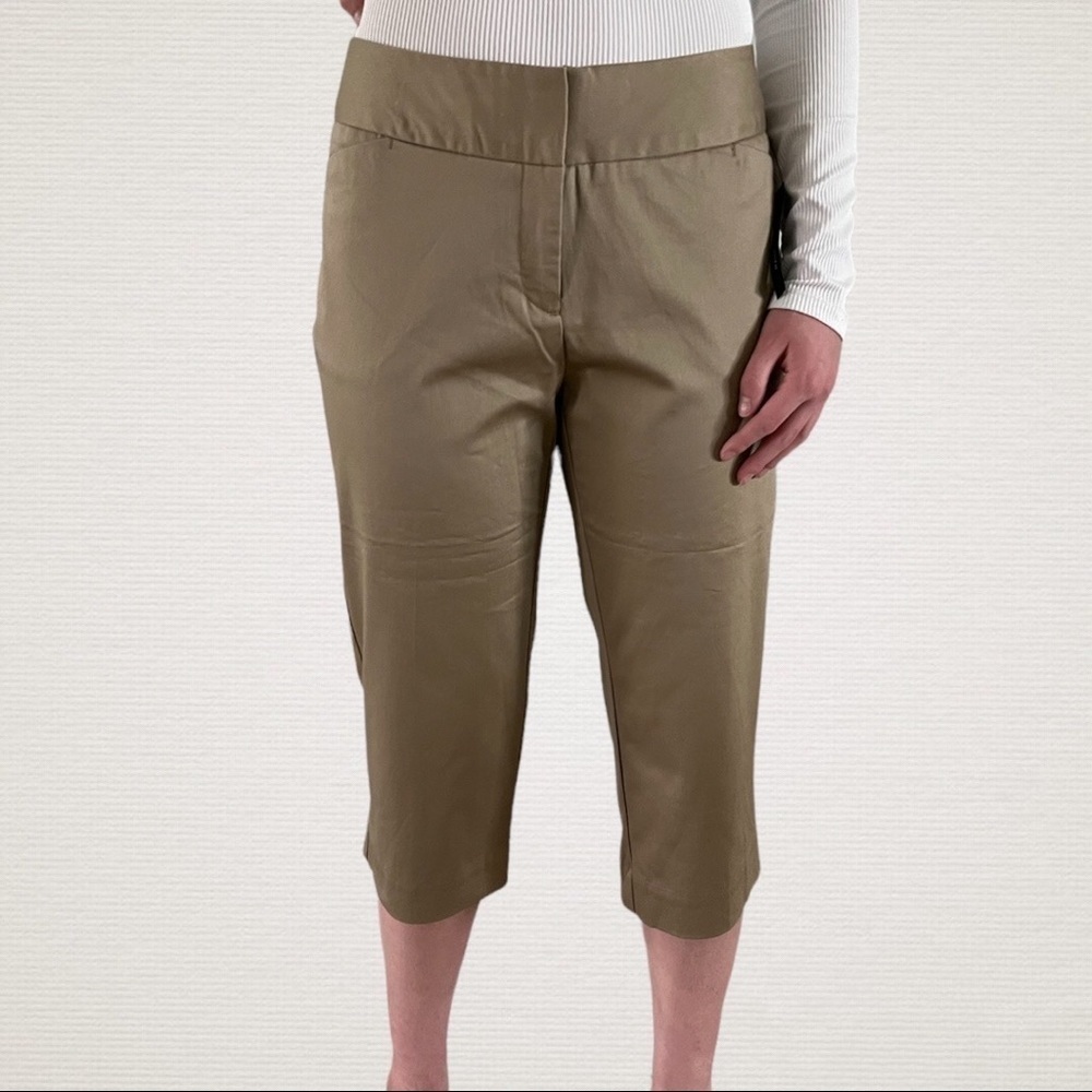 Worthington Modern Fit Crop Length Desert Khaki Pants‌‌